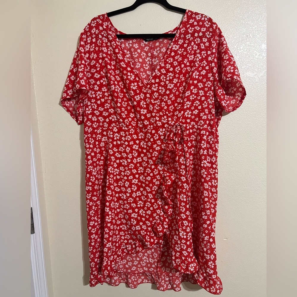 Shein faux wrap dress